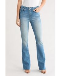 L'Agence - Ruth Raw Hem Straight Leg Jeans - Lyst