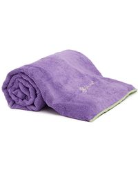 Gaiam Stay Put Yoga Mat Towel - Purple