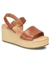 Børn - Santos Platform Wedge Sandal - Lyst