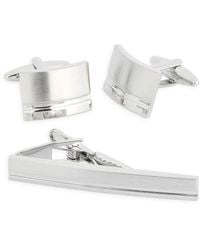 James Michael - Curve Cuff Links & Tie Bar Set - Lyst