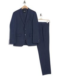 BOSS - Notch Lapel Two Button Suit - Lyst