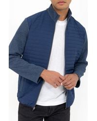 PINOPORTE - Mix Quilt Zip Jacket - Lyst