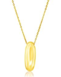 Simona - Bubble Initial Pendant Necklace - Lyst