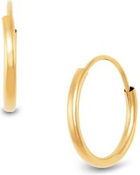 Frankie & Zoe - 14K Endless Hoop Earrings - Lyst