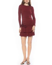 Alexia Admor - Pluto Rosette Long Sleeve Dress - Lyst
