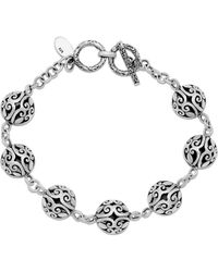 Samuel B. - Sterling Filigree Ball Toggle Bracelet - Lyst