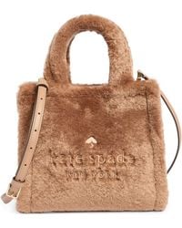 Kate Spade - Ellie Faux Fur Small Tote Bag - Lyst