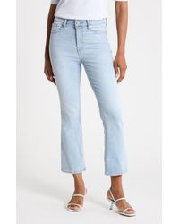 FRAME - Le Cropped Mini Bootcut Jeans - Lyst