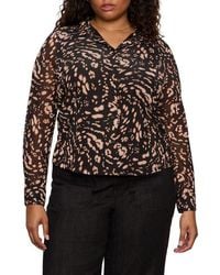 Sanctuary - Fitted Mesh Button-Up Shirt - Lyst
