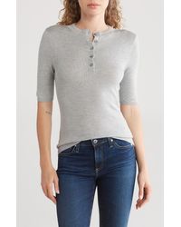 AG Jeans - Chloe Short Sleeve Knit Top - Lyst