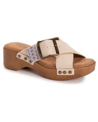 Muk Luks - Platform Slide Sandal - Lyst