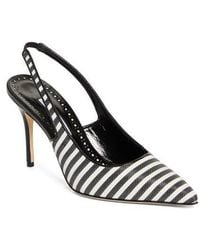 Manolo Blahnik - Allurafia Stripe Slingback Pump - Lyst