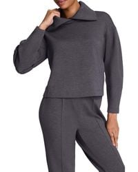 Spanx - Airessentials Brushed Collar Sweatshirt - Lyst