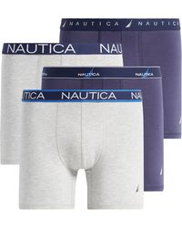 Nautica - 4-pack Assorted Stretch Cotton Boxer Briefs - Lyst