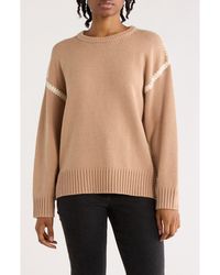 Blu Pepper - Stitched Sweater - Lyst