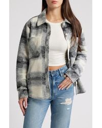 Thread & Supply - Plaid Fleece Shacket - Lyst