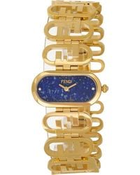 Fendi - O'Lock Diamond Accent Oval Link Bracelet Watch, 28.3Mm X 14.8Mm - Lyst
