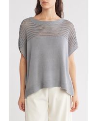 Max Studio - Open Weave Dolman Tank - Lyst