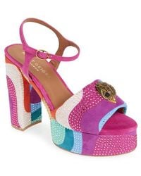 Kurt Geiger - Kensington Ankle Strap Platform Sandal - Lyst