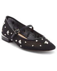 Ted Baker - Darcy Embellished Mesh Mary Jane Flat - Lyst