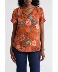 DR2 by Daniel Rainn - Daniel Rainn Pinch Sleeve Blouse - Lyst