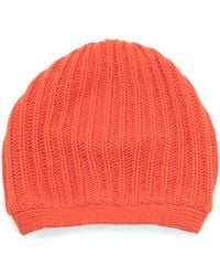 Portolano - Rickrack Stitch Wool Blend Beanie - Lyst