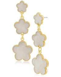 Jardin - Cascading Triple-Tier Clover Earrings - Lyst
