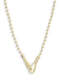 Nordstrom Rack - Demi Fine Ball Chain Interlocking Link Pendant Necklace - Lyst