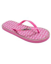 Bebe - Logo Print Flip Flop - Lyst