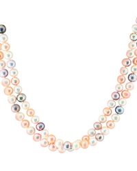 Effy - Sterling Silver 8-9mm Multicolor Freshwater Pearl Long Necklace - Lyst