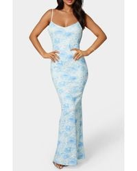 Bebe - Backless Maxi Dress - Lyst
