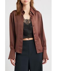 Rag & Bone - Button Front Camisole Blouse - Lyst