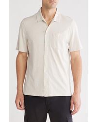 14th & Union - Short Sleeve Slub Cotton Button-Down Shirt - Lyst