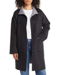 Eileen Fisher - Reversible Wool & Cashmere Coat - Lyst