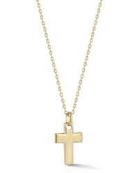 Ember Fine Jewelry - 14K Cross Pendant Necklace - Lyst