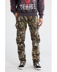 MNML - Camo Print Straight Leg Jeans - Lyst
