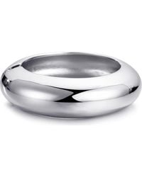 Adornia - Chunky Domed Hinged Bangle Bracelet - Lyst