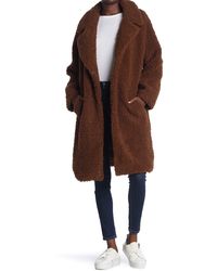 lucky brand faux fur trench coat
