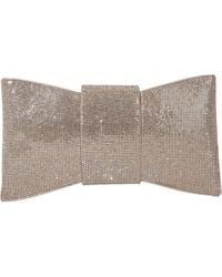 BERNESS - Rhinestone Bow Clutch - Lyst