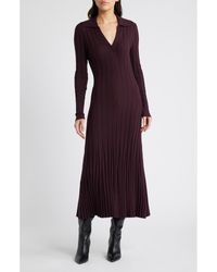 Reiss - Winnie Rib Long Sleeve Sweater Dress - Lyst