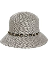 Nine West - Chain Trim Hat - Lyst