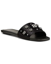 Stuart Weitzman - Poppy Embellished Slide Sandal - Lyst