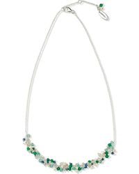 Samuel B. - Multi Stone Beaded Statement Necklace - Lyst