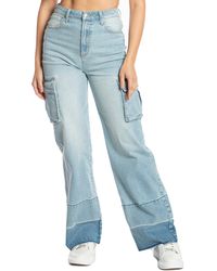 Juicy Couture - Loose '90s Wide Leg Cargo Jeans - Lyst