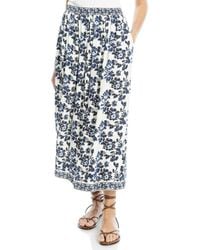 Max Studio - Floral Midi Skirt - Lyst