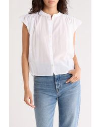Madewell - Flutter Sleeve Top - Lyst