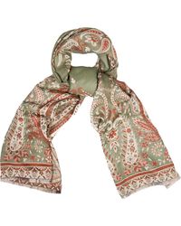 Saachi - Pale Paisley Reversible Print Scarf - Lyst