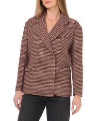 Halogen® - Plaid Double Breasted Blazer - Lyst