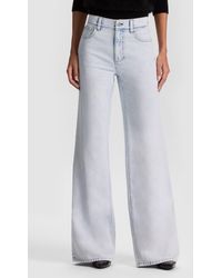 Alice + Olivia - Chic High Waist Wide Leg Jeans - Lyst