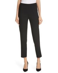 BOSS - Tiluna Soft Stretch Side Zip Ponte Trousers - Lyst